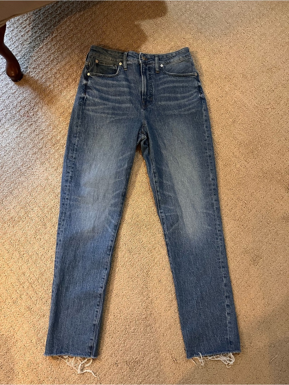 Madewell Medium Blue Straight-Leg Women's Jeans